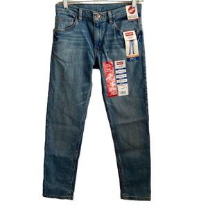 Wrangler Jeans Boys 12 Regular Five Star Taper Fit  Light Wash Blue Jeans